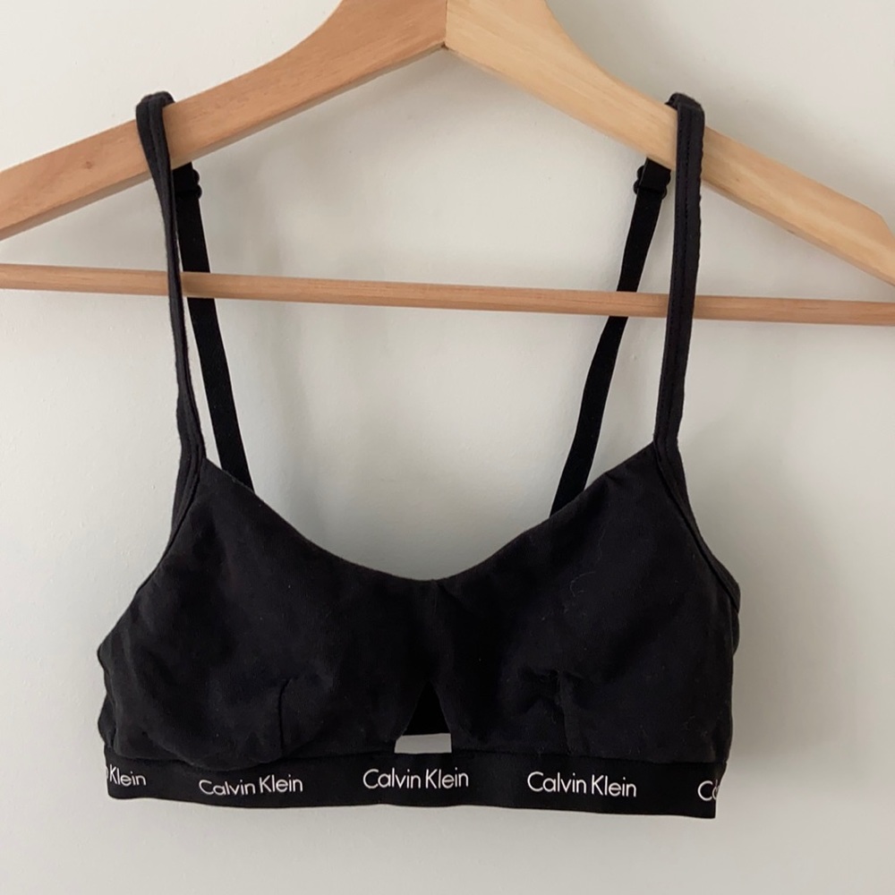 black calvin klein bralette